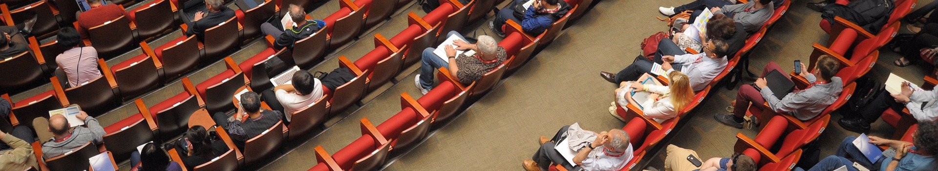 Photo of people attending a conference